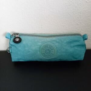 Kipling Zipper Pouch Blue Freedom Pencil Case Cosmetics Travel Purse Baby Pets